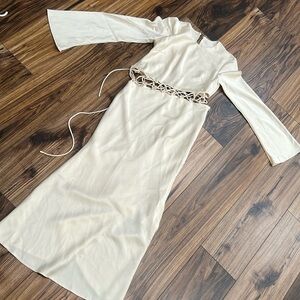 NWT Terrell Dominick satin midi dress, fits like small/med